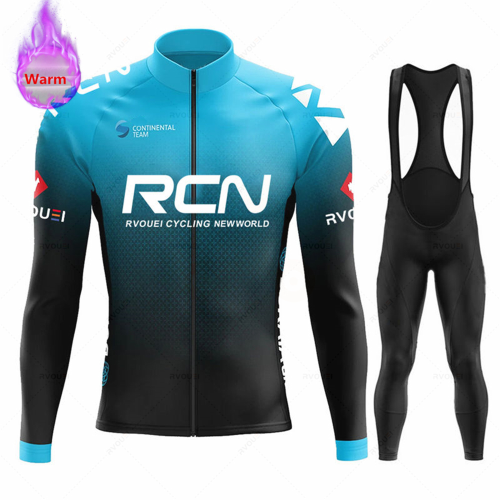 Cycling Gear Clothing - ชุดเสื้อปั่นจักรยาน Rvouei Team Winter Thermal Fleece