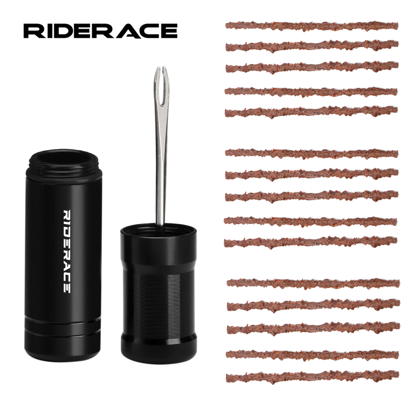 Tubeless Tire Sealant - ชุดอุปกรณ์ซ่อมยางจักรยาน แถบยางสำหรับซ่อมยางแบบไม่มียางใน สำหรับจักรยานเสือภูเขาและจักรยานถนน ชุดซ่อมฉุกเฉิน ไม่ต้องใช้กาว