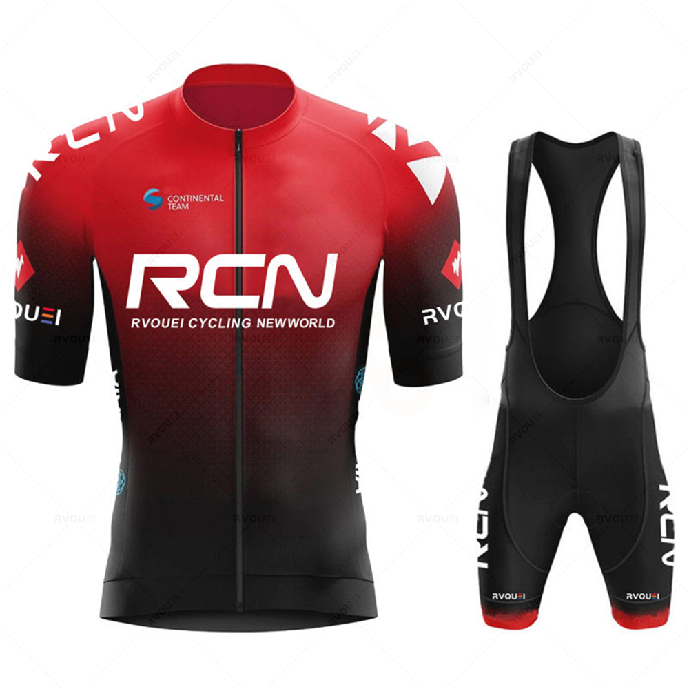 Cycling Gear Clothing - Rvouei ชุดปั่นจักรยานชุดเสื้อผ้าสำหรับปั่นจักรยานผู้ชายฤดูร้อนแขนสั้น MTB ชุดจักรยานจักรยานเสื้อผ้าโรปา ซิคลิสโม ฮอมเบอร์