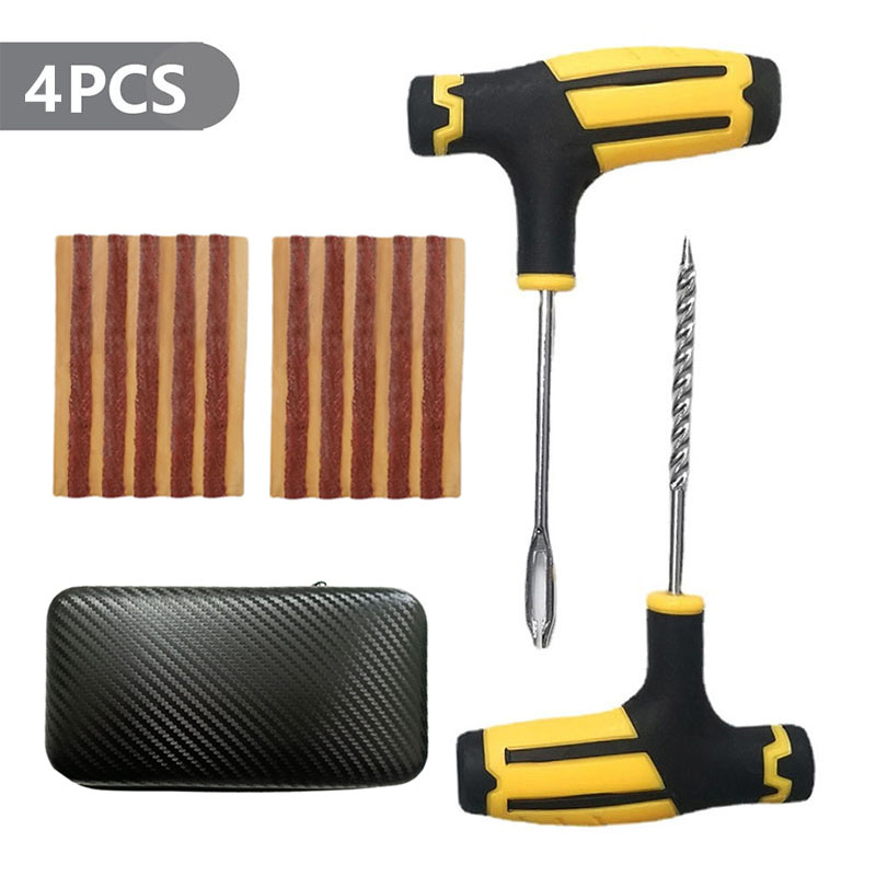 Tubeless Tire Sealant - ชุดซ่อมยางรถยนต์ฉุกเฉินสำหรับงานหนัก หลายขนาด สำหรับยางแบบไม่มียางใน พร้อมอุปกรณ์ซ่อมรูรั่ว สำหรับรถยนต์ จักรยานยนต์