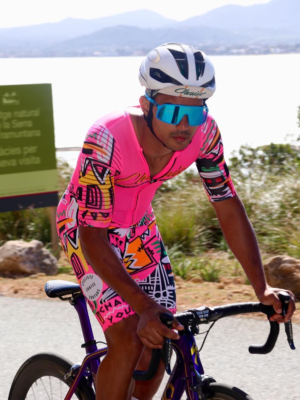Triathlon Cycling Kit - Chaise Cycliste ชุดสกินสูทสำหรับผู้ชายชุดปั่นจักรยานชุดปั่นจักรยานชุดจั๊มสูทสำหรับขี่จักรยานชุดทีม Rpa de Ciclismo