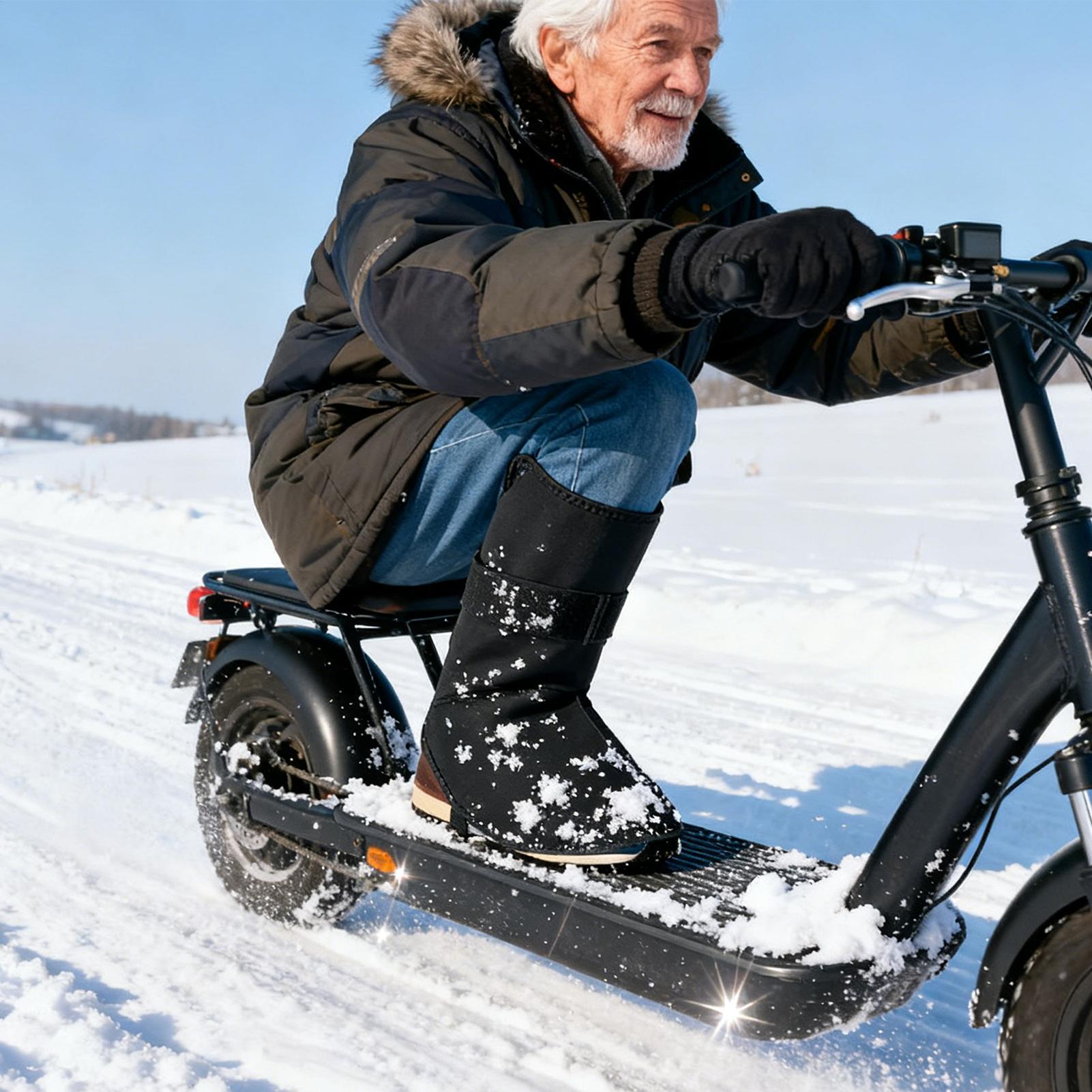 Cycling Gear For Winter - ที่หุ้มรองเท้าปั่นจักรยานกันน้ำ อุ่นเท้า สำหรับใส่เล่นสกี เดินป่า ปีนเขา ขี่จักรยาน