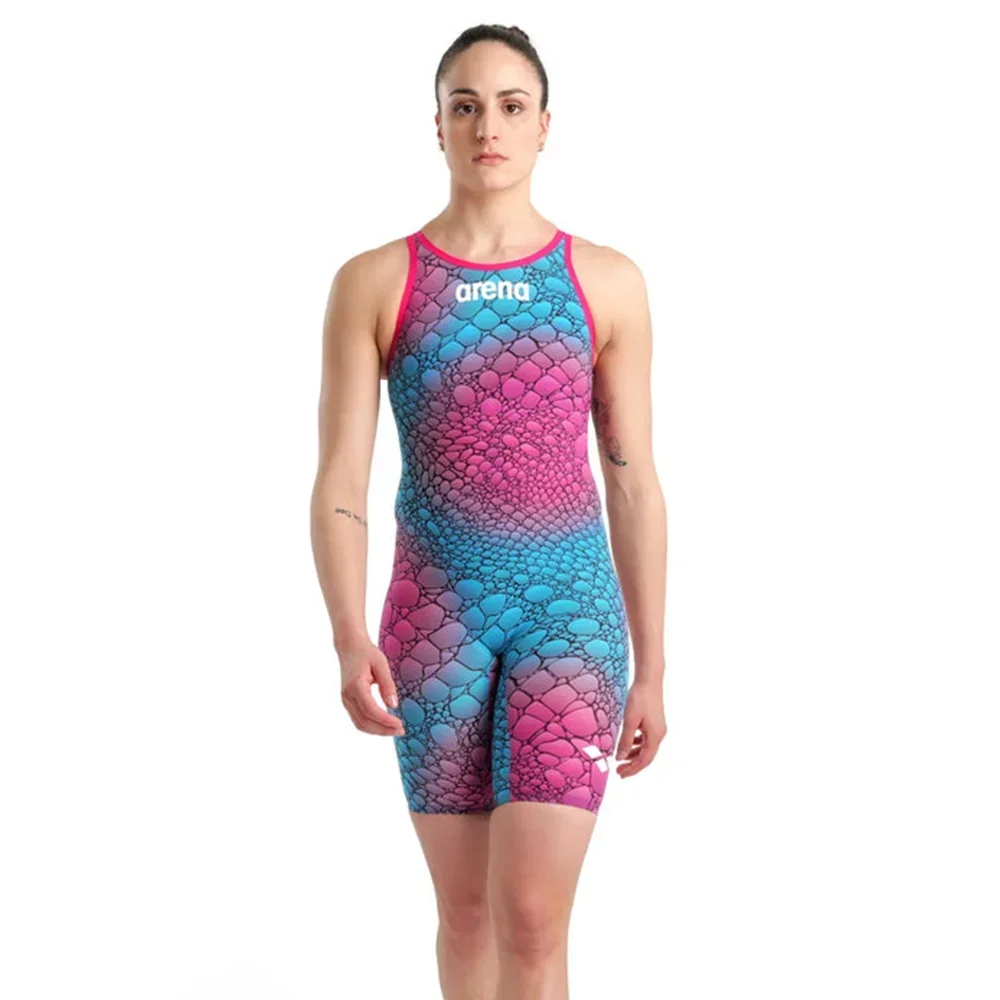 Triathlon Cycling Kit - ชุดว่ายน้ำผู้หญิงปี 2026 สำหรับการแข่งขันไตรกีฬาและการฝึกซ้อม ความยาวระดับเข่า แห้งเร็ว ชุดว่ายน้ำแบบชิ้นเดียว