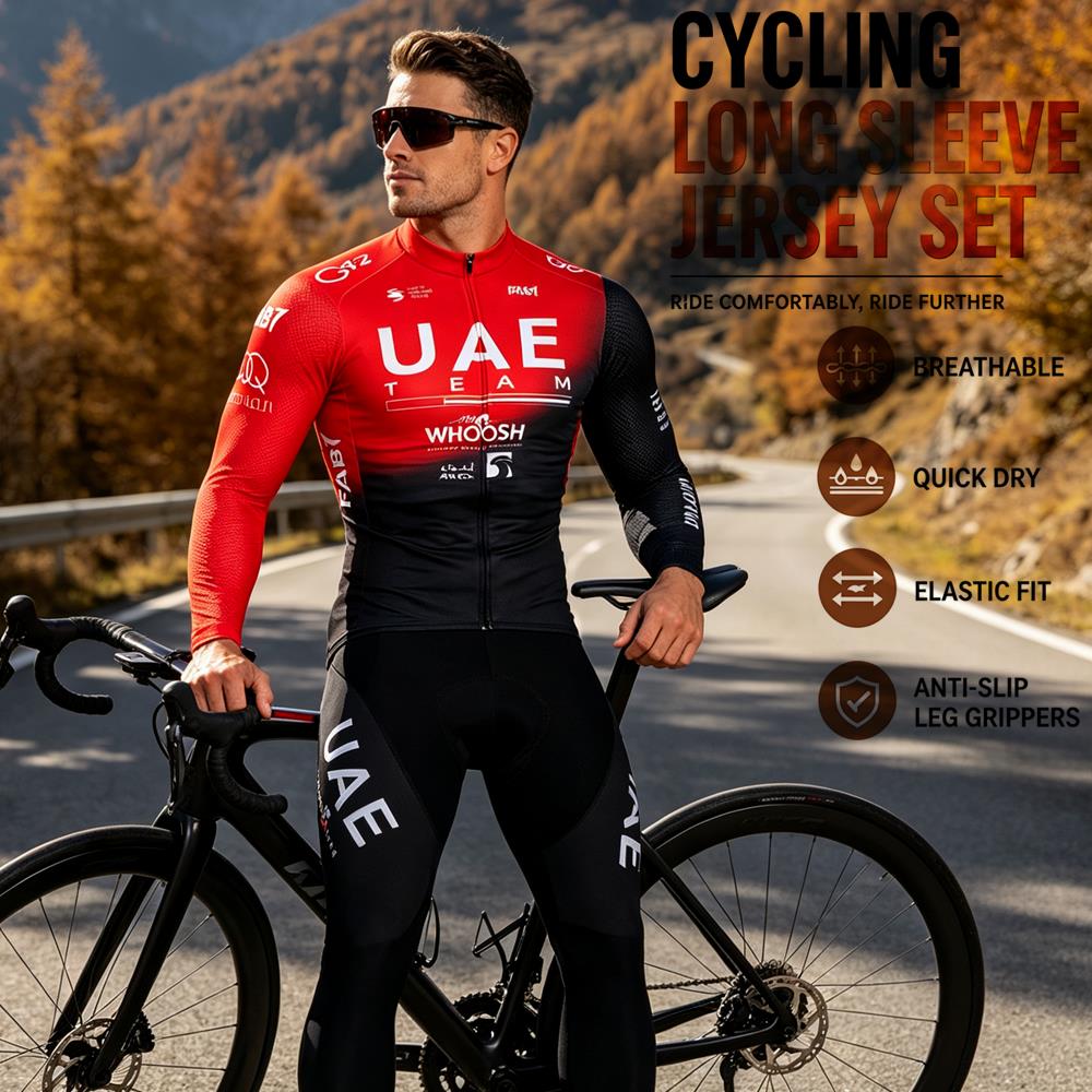ชุดเสื้อปั่นจักรยานแขนยาวสำหรั - Cycling Gear Clothing บทวิจารณ์และราคา
