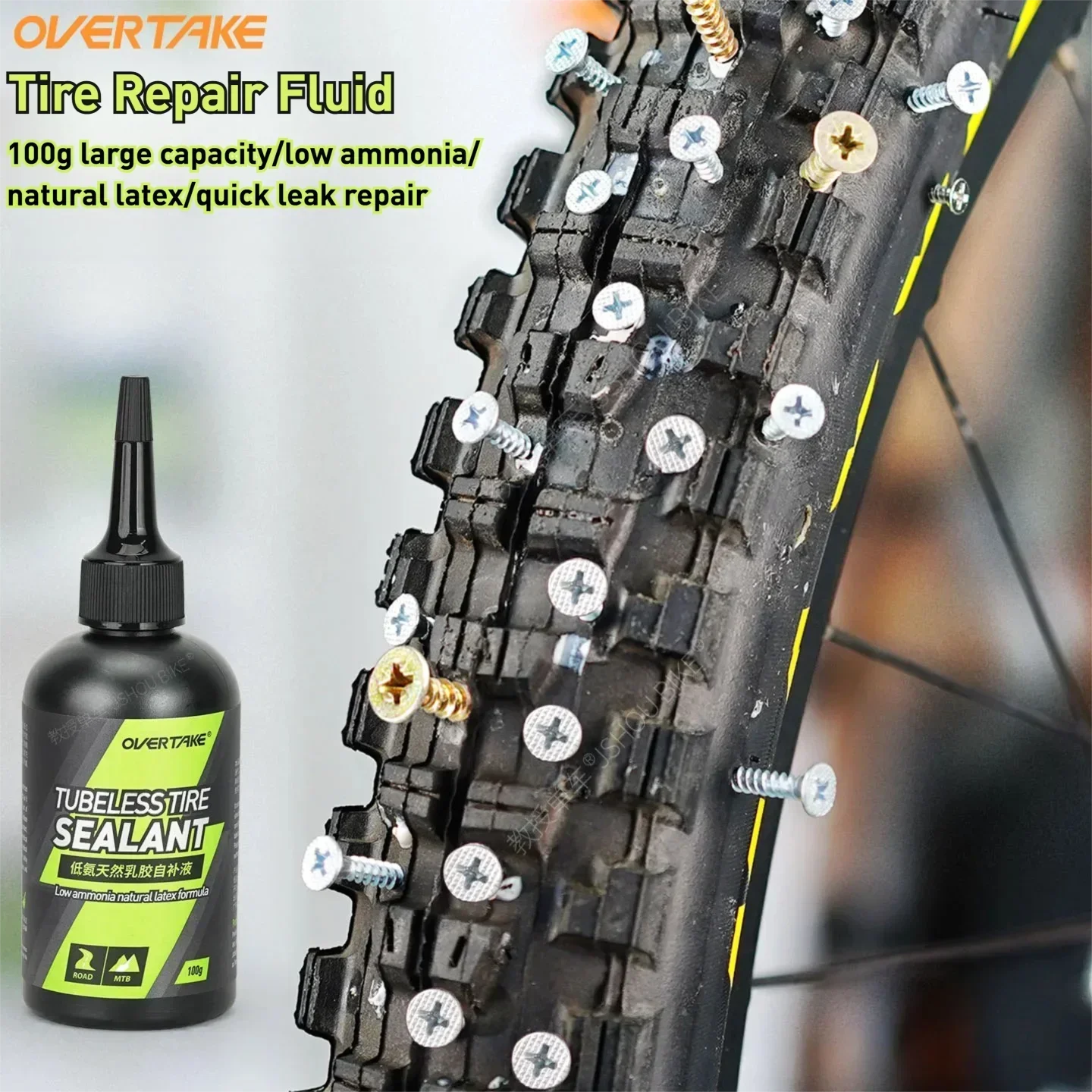 น้ำยาซ่อมยาง OVTK 100 กรัม ป้อ - Tubeless Tire Sealant บทวิจารณ์และราคา