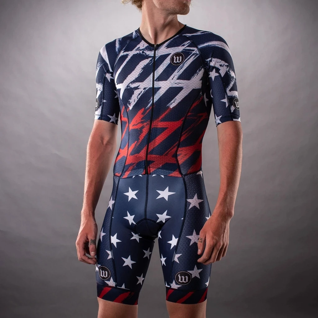Wattie Ink Men Skinsuit Cyclin - Triathlon Cycling Kit บทวิจารณ์และราคา