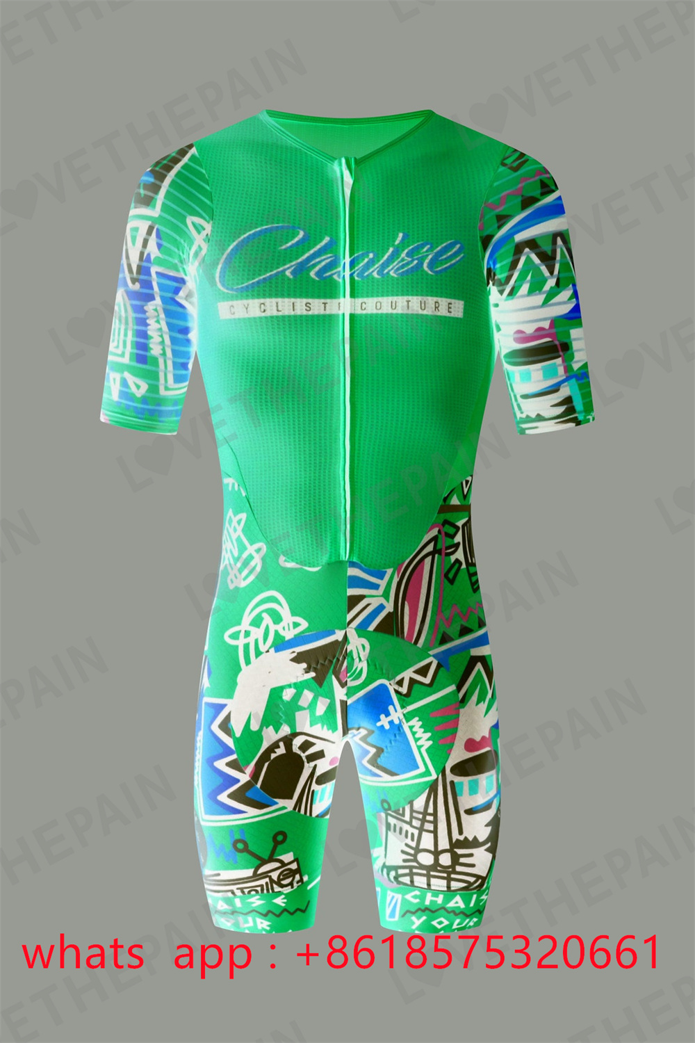 Chaise Cycliste ชุดสกินสูทสำหร - Triathlon Cycling Kit บทวิจารณ์และราคา