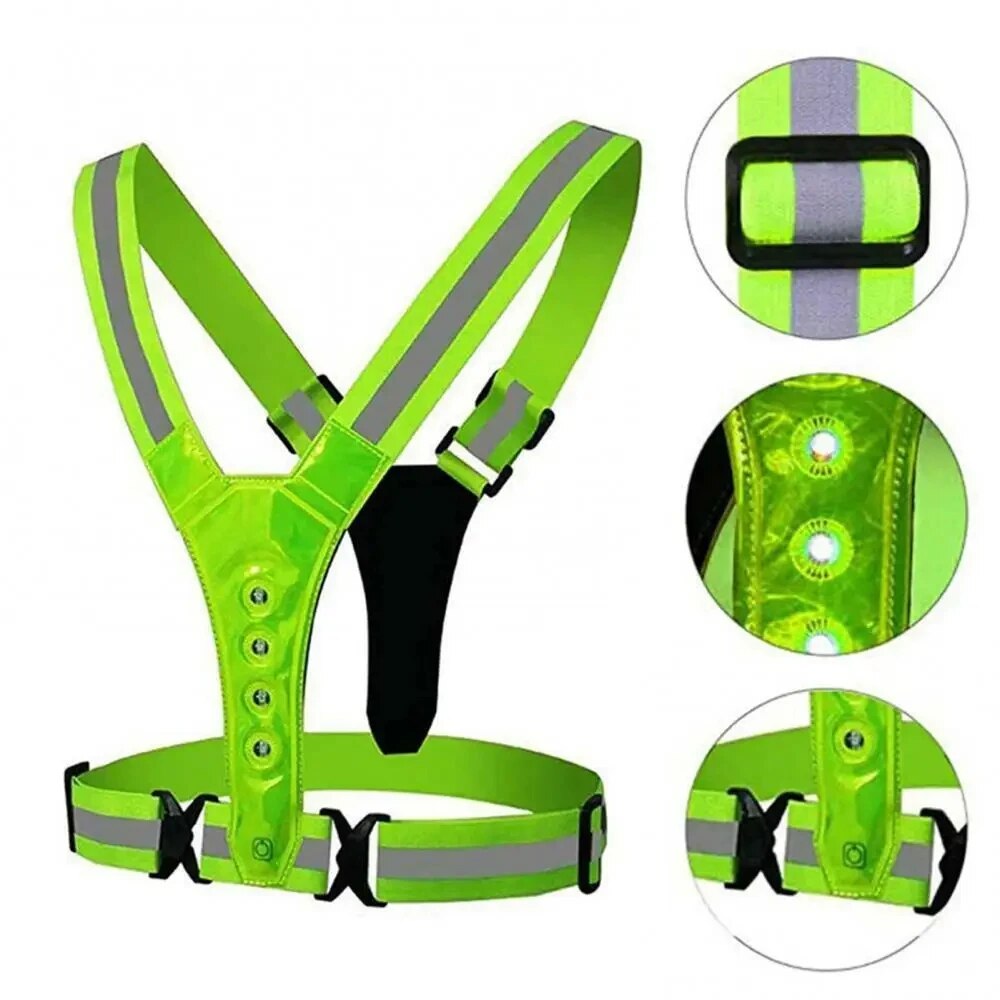 เสื้อกั๊กวิ่ง LED สะท้อนแสง สา - Cycling Gear Clothing บทวิจารณ์และราคา