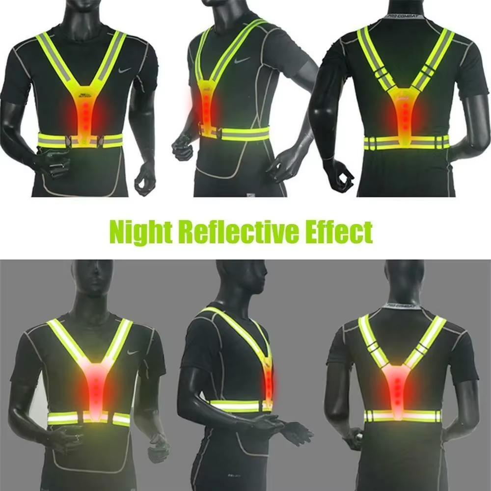 เสื้อกั๊กวิ่ง LED สะท้อนแสง สา - Cycling Gear Clothing บทวิจารณ์และราคา