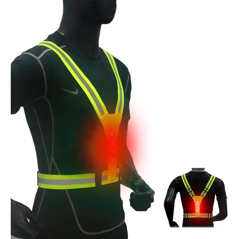 เสื้อกั๊กวิ่ง LED สะท้อนแสง สา - Cycling Gear Clothing บทวิจารณ์และราคา