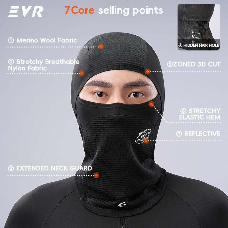หน้ากากกันลมกันหนาว EVR สำหรับ - Cycling Gear For Winter บทวิจารณ์และราคา